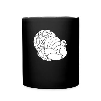 Thanksgiving - Tasse einfarbig - Schwarz - Vorne
