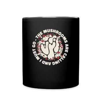 Mushroom Pickers Mushrooms - Full Colour Mug - black - Front