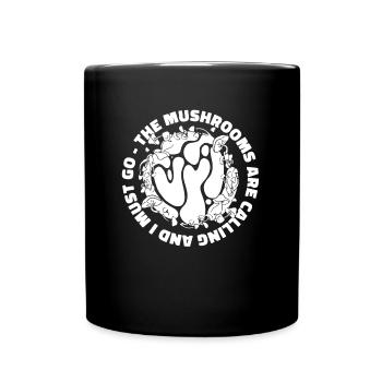 Pilzsammler Pilze - Tasse einfarbig - Schwarz - Vorne