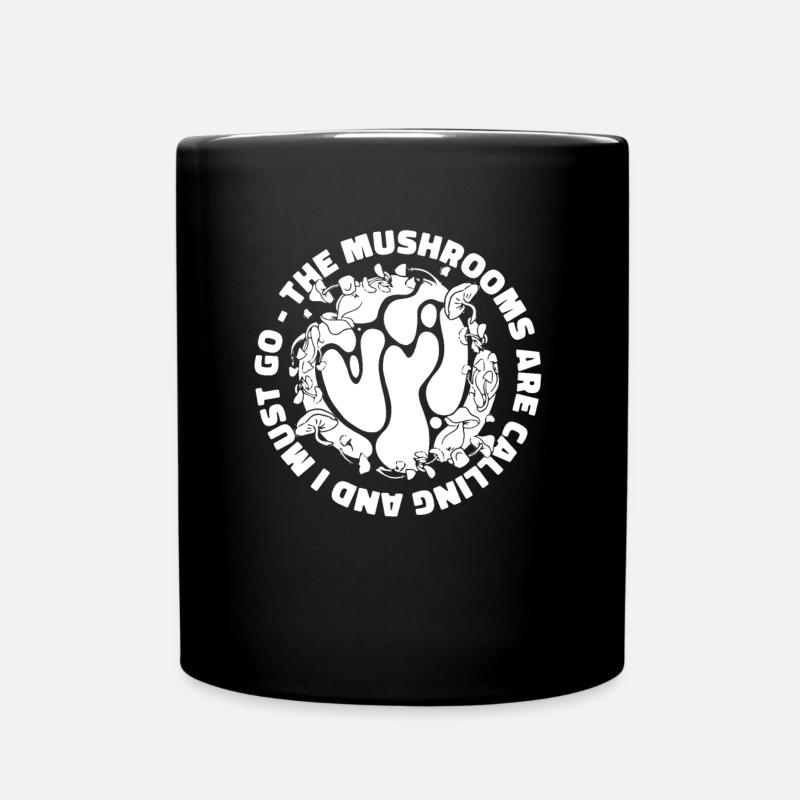 Pilzsammler Pilze - Tasse einfarbig - Schwarz
