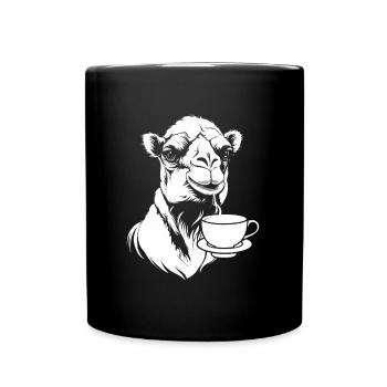 Café de chameau - Mug uni - noir - Devant