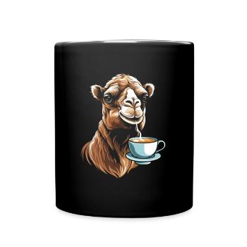 Café de chameau - Mug uni - noir - Devant