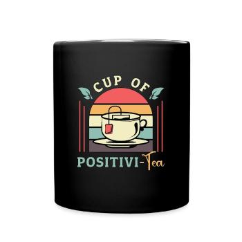 Tasse De Tisane De Positivi-Tea Herboriste À Herbes - Mug uni - noir - Devant