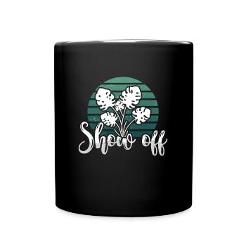 Monstera Show Off Plantes De Balcon Monstera Lover - Mug uni - noir - Devant