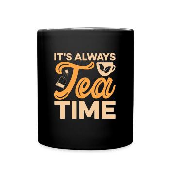 Herbal Tea It's Always Tea Time Herbalism Lover - Full Colour Mug - black - Front