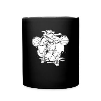 Joueur de basket-ball T Rex - Mug uni - noir - Devant