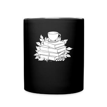 Book Bookworm Bookworm Coffee - Full Colour Mug - black - Front