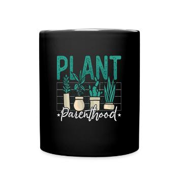 Houseplants Plant Parenthood Botanical Gardening - Full Colour Mug - black - Front