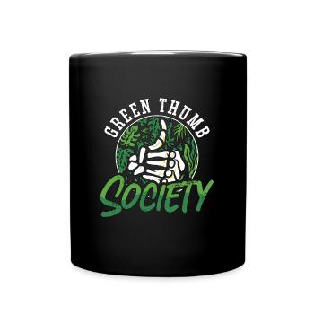 Houseplants Green Thumb Society Gardener Botanical - Tasse einfarbig - Schwarz - Vorne