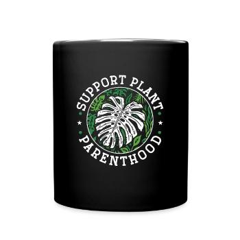 Houseplants Support Plant Parenthood Indoor Plants - Full Colour Mug - black - Front