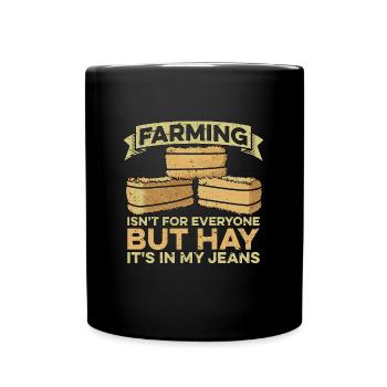 Harvester Farming Isn't For Everyone Farming Life - Full Colour Mug - black - Front
