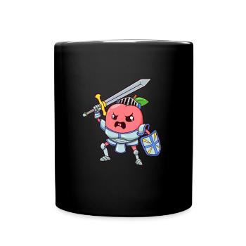 Personnage RPG - Paladin - Peach - Mug uni - noir - Devant