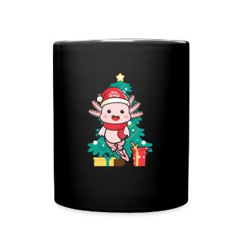 Axolotl Lovers Christmas Outfit for Christmas - Full Colour Mug - black - Front