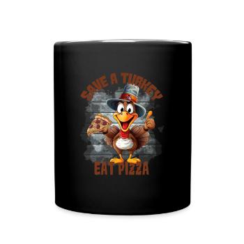 Dankbar Gesegnet Frohes Thanksgiving Erntedankfest - Tasse einfarbig - Schwarz - Vorne