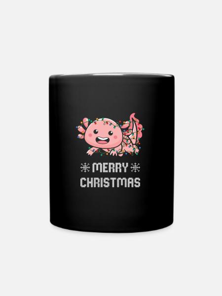 Tenue de Noël Axolotl Lovers pour Noël - Mug uni - noir