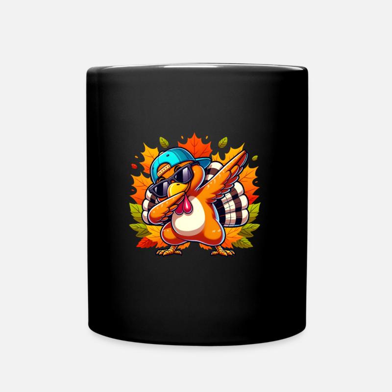 Dankbar Gesegnet Frohes Thanksgiving Erntedankfest - Tasse einfarbig - Schwarz