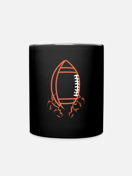 American Football Blitz - Tasse einfarbig - Schwarz