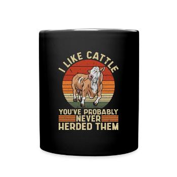 Élevage bovin J’aime le bétail Vous avez un producteur laitier - Mug uni - noir - Devant