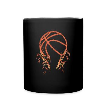 Joueur de basket-ball - Mug uni - noir - Devant