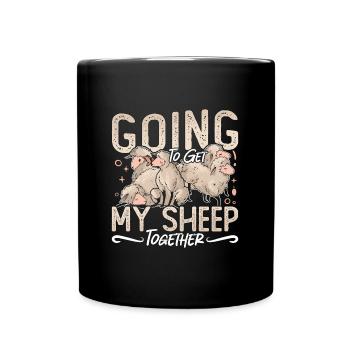 Sheep And Goat Farming Going To Get My Livestock - Full Colour Mug - black - Front