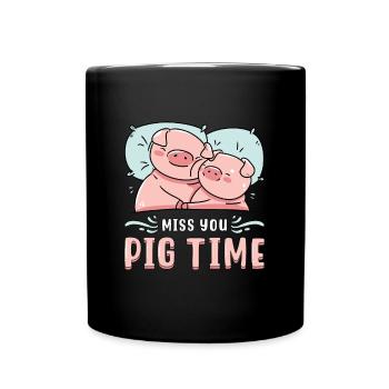 L’élevage de porcs vous manque cochon temps fermier animaux de ferme - Mug uni - noir - Devant