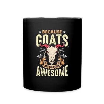 Sheep And Goat Farming Because Goats Are Livestock - Full Colour Mug - black - Front