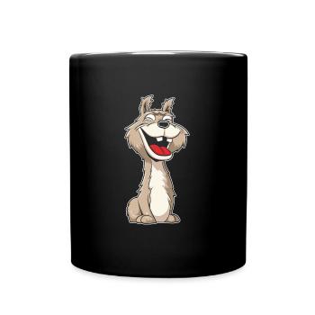 Lama Lama Drôle - Mug uni - noir - Devant