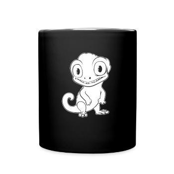 Chameleon Chameleon Smile - Full Colour Mug - black - Front