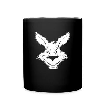 Kangaroo Smile - Full Colour Mug - black - Front