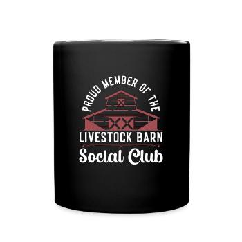 Livestock Breeder Proud Member Of Local Farmers - Full Colour Mug - black - Front