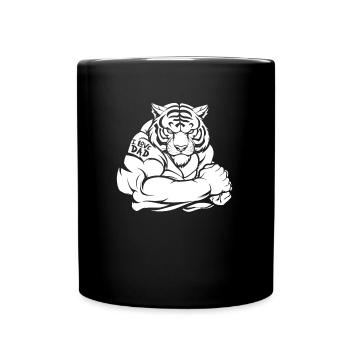 Tiger biceps tattoo - Full Colour Mug - black - Front
