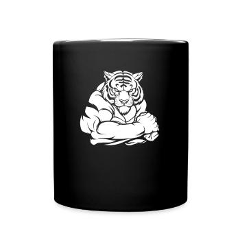 Fitness Tiger - Mug uni - noir - Devant