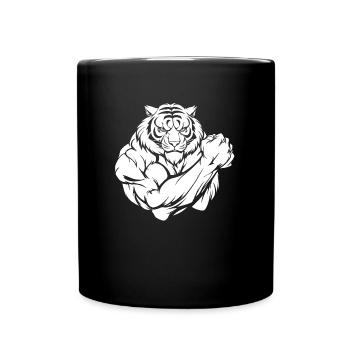 Fitness Tiger - Mug uni - noir - Devant