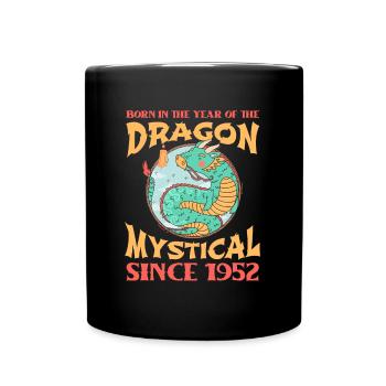Jahr Des Drachen 2024 - Tasse einfarbig - Schwarz - Vorne