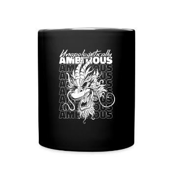 Jahr Des Drachen 2024 - Tasse einfarbig - Schwarz - Vorne