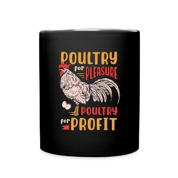 Avicole Fermier Volaille Pour Plaisir Poulet Fermier - Mug uni - noir - Devant