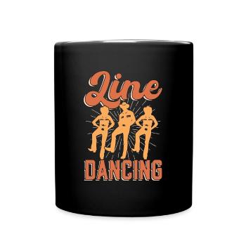 Line Dancing Line Dance Square Dance Country Life - Full Colour Mug - black - Front