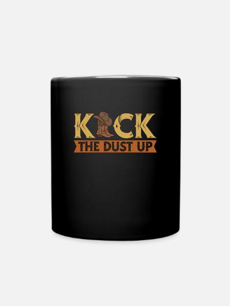 Line Dancing Kick The Dust Line Dance Country Life - Tasse einfarbig - Schwarz