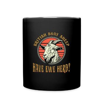 Livestock Breeder British Soay Sheep Have Breeding - Full Colour Mug - black - Front
