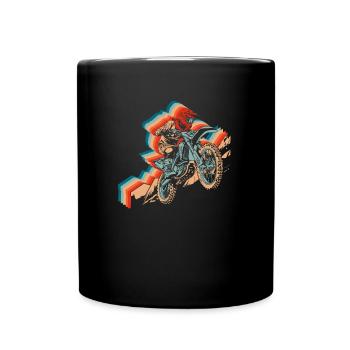 Mx Motocross Dirt Bike - Mug uni - noir - Devant