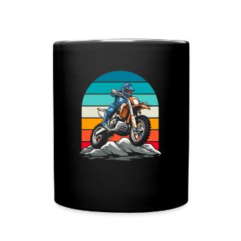 Mx Motocross Dirt Bike - Mug uni - noir - Devant