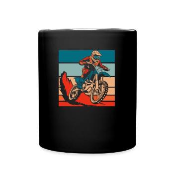Mx Motocross Dirt Bike - Mug uni - noir - Devant