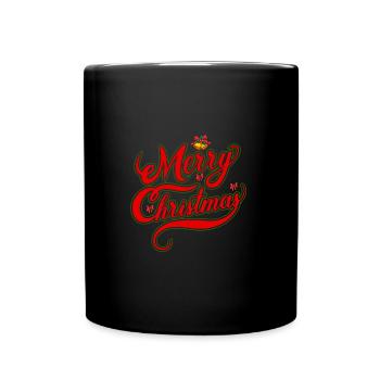 Drôle Père Noël Joyeux Noël Weihnachten - Mug uni - noir - Devant