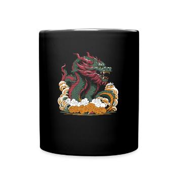 Jahr Des Drachen 2024 - Tasse einfarbig - Schwarz - Vorne