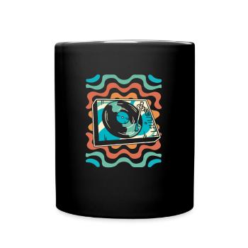 Vinyl Record Collector - Full Colour Mug - black - Front