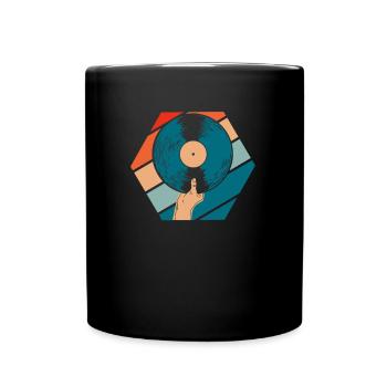 Vinyl Record Collector - Full Colour Mug - black - Front