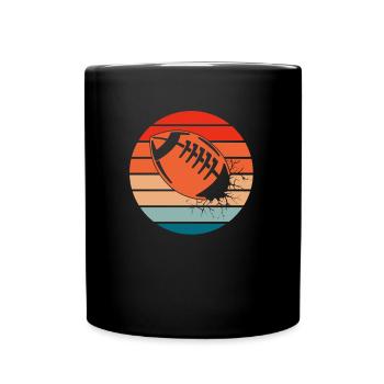 American football - Full Colour Mug - black - Front
