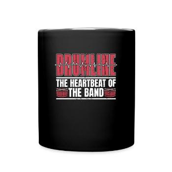 Drumline Le battement de cœur de la fanfare des tambours - Mug uni - noir - Devant