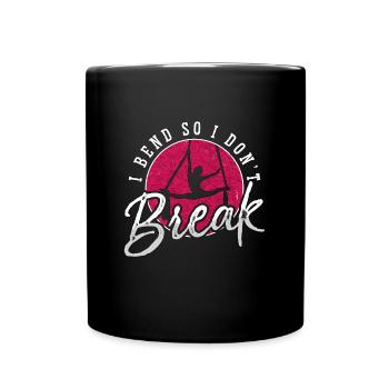 Aerialist I Bend So I Don't Break Aerial Sports - Full Colour Mug - black - Front