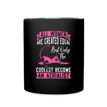 Acrobatie Toutes les femmes sont créées gymnastique égale - Mug uni - noir - Devant